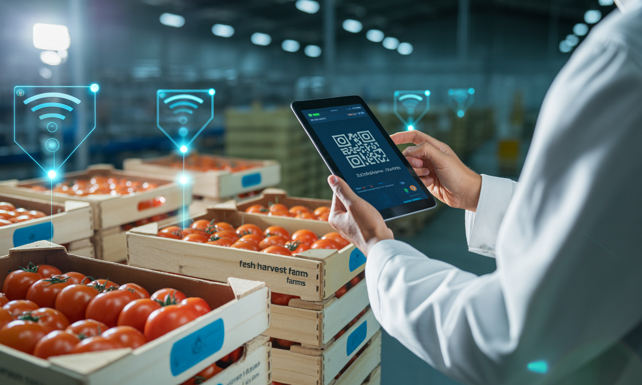 Traçabilité blockchain avec QR + IoT sur la chaîne d'approvisionnement